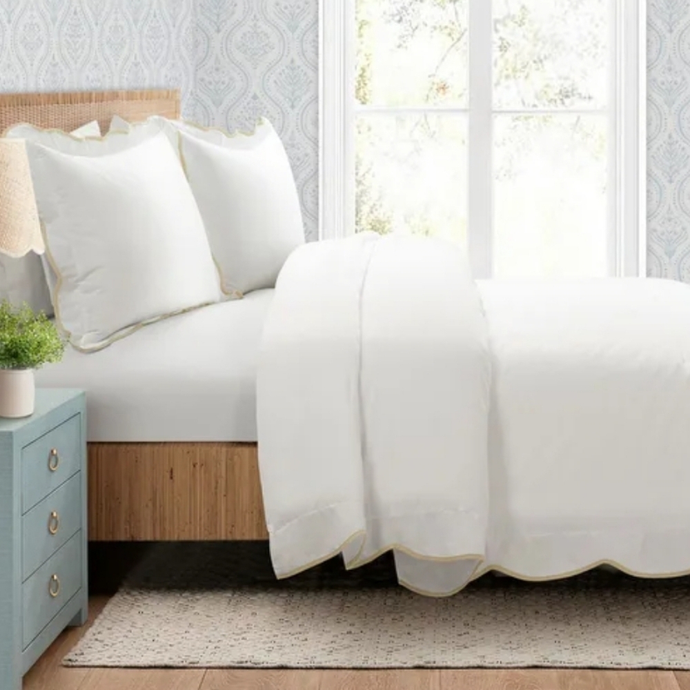 Lush Décor Coastal Chic Scallop Edge Comforter 3PC Set